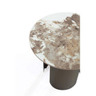 Manhattan Comfort - Table d’appoint Monica 19,68 po style moderne et glamour - Or-Le diamètre du plateau mesure 19,68 pouces