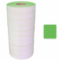 Eddie's - Sato 2 lignes de 8 caractères Étiquettes permanentes - vertes - Paquet de 60000-Etiquettes Sato blanches permanentes - 2 lignes de 8 caractères