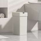 Elpheco - ensemble de poubelles à capteur PureSense-F - 2 pièces (9 L et 15 L) - blanc-Ensemble combo 2 pièces : comprend deux poubelles à capteur de mouvement - 9 L et 15 L - conçues comme une paire assortie pour une utilisation dans toute la maison.