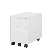 Ceha - Piètement mobile, série MDG, tiroirs boîte-classeur, blanc signalisation-Sécurité de rangement : Système central verrouillable avec 2 clés pour la tranquillité d'esprit.