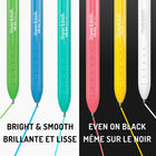 Paper Mate - Stylos brillants InkJoy Rétractable - pointe moyenne (0,7mm) - couleurs assorties - 10 unités-Prise en main ergonomique qui enveloppe tout le stylo gel pour écrire confortablement