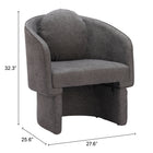 Zuo - Olya Fauteuil d’appoint - Gris truffe-6