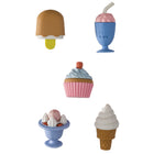 Merangue - Gommes 3D - Friandises-Designs 3D : crème glacée, cupcake, parfait, etc.