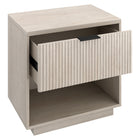 Hudson&Canal - Table de nuit Karten de 24 po - Blanc aulne-Nettoyer avec un chiffon doux et sec, sans produits chimiques agressifs ni produits de nettoyage abrasifs