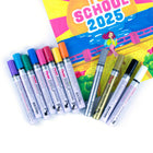 Pentel - Paint Marker, Pointe Moyenne, Couleurs Assorties Bleue Ciel, Vert, Violet, Bleu - Paquet de 4-Encre permanente à base d'huile et couleur à base de pigments: Cette formule opaque et résistante à l'eau garantit des résultats durables, ce qui la rend indispensable dans les environnements professionnels tels que les usines et les entrepôts