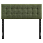Modway - Emily Tissu tapis Tête de lit King Size, Feuillage-Tête de lit King Size