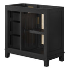 Modway - Dixie 36" Solide Armoire de toilette de salle de bain (lavabo non inclus) - Noir-Bassin d’évier et installations non inclus