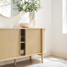 Modway - Cadence 63" courbé Buffet - Chêne-Buffet polyvalent