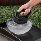 Mr. Bar-B-Q - Brosse de nettoyage à vapeur XL pour plancha -Poignée fabriquée à 50 % en plastique recyclé