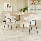 Zuo - Marcel Chaise de salle à manger - Crème - Ensemble de 2-Supporte jusqu'à 350 lb