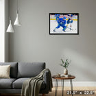 Henrik Sedin Vancouver Canucks - Toile encadree - 31" x 22"-Prêt à accrocher - livré entièrement assemblé