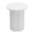 Zuo - Kogur Table d’appoint - Blanc-Structure en acier thermolaqué offrant stabilité, durabilité et style contemporain
