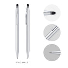 Cross - Stylo à bille Click Chrome avec garnitures chromées-Mécanisme de clic facile à utiliser, le premier du genre par Cross