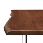 Modway - Viggo Bois d’acacia à bord vivant de 60 po Bois d’acacia Table à manger, Noyer noir-10
