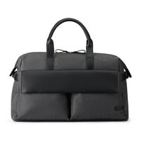 Bugatti - Madison Sac de sport - Gris-Fabriqué en 100 % nylon avec garniture en cuir PU lisse