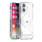 Blu Element - Étui DropZone Rugged MagSafe avec Kickstand pour iPhone 17 - Transparent-Béquille pour une visualisation verticale et horizontale