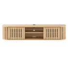 Modway - Fortitude 63 po fixé au mur Meuble TV, Chêne-7