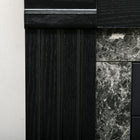HOMCOM - Foyer électrique avec flamme réaliste et température réglable, noir-Couleur : noir, noir marbré  
