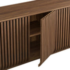 Modway - Fortitude 75" Armoire de rangement à buffet courbé - Noyer-9