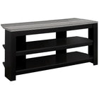 Monarch Specialties - 2564 Meuble Tv - 42 po L/En Coin Noir/Dessus Gris-1