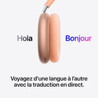 Apple - AirPods Max 2 (USB-C) - Orange-Design Acoustique: Arceau avec maille filet respirant, coussinets en mousse mémoire et tissu exclusif et tiges télescopiques pour un ajustement exceptionnel