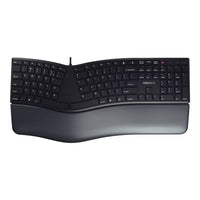 Cherry - Clavier ergonomique filaire KC 4500 ERGO - Noir-La conception du clavier USB permet une posture ergonomique lors de l’utilisation de l’ordinateur