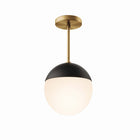 Modway - Stellar 1-Lumière Lumière suspendue - Laiton satin opale-Tiges suspendues réglables en hauteur