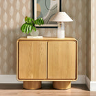 Modway - Lumo 2 portes Bois Armoire d’accent - Chêne-Conception à bord arrondi