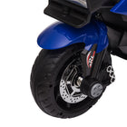 Aosom - moto électrique pour enfants 6v avec musique, jouet à roues - bleu-Batterie de haute qualité et rechargeable (homologuée MSDS) et chargeur (homologué CUL) inclus dans l'emballage 