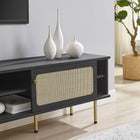 Modway - Cambria 70 po Meuble TV, Noir-Construction en panneaux de particules