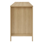 Modway - Soma 63" Bureau - Chêne-Plateau de clavier coulissant