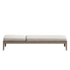 Modway - Northlake Terrasse extérieure Teck Chaise longue, Caillou-Assemblée requise