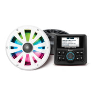 SoundExtreme - Kit de haut-parleurs pour jauge marine 6,5 po-Radio-jauge marine: puissance de sortie maximale de 200 watts (25 watts x 4 canaux rms) avec un égalisateur à 3 bandes intégré et des commandes facultatives de limiteur de volume pour être aussi bruyantes que vous le voulez pour traverser tout le vent et le rugissement; personnalisez votre expérience d’écoute audio avec une ou deux zones audio câblées et une zone audio sans fil. changez le volume de la zone indépendamment ou ensemble, même changez
