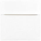  JAM Paper Enveloppes d'invitation carrées doublées de papier d'aluminium - 6 x 6 pouces - blanches avec feuille d'argent - paquet de 25-Taille : carré (6 x 6 pouces), Excellent moyen de rendre vos occasions encore plus spéciales