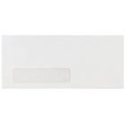 Jam Paper - Enveloppes à fenêtre n° 10 Business, 4 1/8 po H x 9 1/2 po l, Blanc, Paquet de 100-Couleur : Blanc