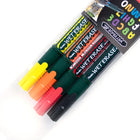 Pentel - Arts Marqueur Effaçable Pour Surfaces Vitrées, Une petite pointe biseautée, Couleurs Assorti (Noir, Rouge, Orange, Jaune)-Personnalisez les contenants en plastique pour en faciliter l’étiquetage