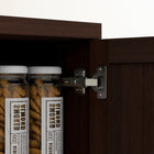 HOMCOM - Armoire de garde-manger 63 po avec étagères ajustables - brun foncé vieilli-Couleur : brun foncé vieilli 