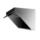 Fotile - JQG7507 Hotte aspirante à ventilation inclinée - 30 po - Noire-Couverture d'extraction latérale jusqu'à 6 pi²