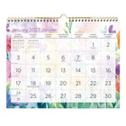 Blueline - 2027 Calendrier mural mensuel Hibiscus - 8 po x 11 po - bilingue-12 mois, de janvier à décembre