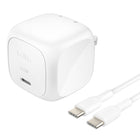 Belkin - Chargeur mural Boost Charge 65 W avec câble USB Type-C - Blanc-Profils fixes de décharge partielle : 5 V/3 A , 9 V/3 A , 12 V/3 A , 15 V/3 A , 20 V/3,25 A