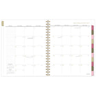 AT-A-GLANCE - Agenda hebdomadaire/mensuel BADGE floral 2027 - 11 po H x 8 1/2 po l - multicolore - bilingue-Couverture en poly durable avec des accents métalliques