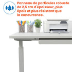Motionwise - Bureau de la série M2 48 po de largeur, Motionwise - Bureau électrique assis-debout avec double moteurs et tiroir coulissant - Blanc-Livraison sans tracas : Le bureau Motionwise est expédié dans une seule boîte, simplifiant la livraison et l’assemblage pour une utilité immédiate. Pas de délais ou de complications liés à l’expédition !