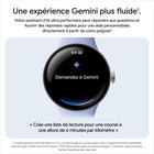 Google - Pixel Watch 3 - 45 mm - Wi-Fi - Boîtier noir mat - Bracelet sport noir volcanique-Nous avons inversé la recharge, littéralement, avec une nouvelle station de recharge latérale pour vous offrir 15 heures d’autonomie de la pile en 15 minutes ou moins. Rechargez votre montre en tout temps lors de votre routine quotidienne pour qu'elle soit prête à être enfilée
