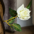 Outsunny - Arbre de roses artificiel 3 pi - blanc - lot de 2-Pour une utilisation intérieure ou extérieure—idéal pour la maison, le bureau, et plus encore 