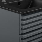 Modway - Render 18" Vanette de salle de bain - Gris Noir-Assemblée requise