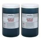 Handy Art - Acrylique Gesso, Noir, 32 oz., Paquet de 2-Un apprêt étudiant d'excellente qualité qui sèche à une finition mate flexible
