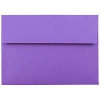 JAM Paper - Enveloppes d'invitation colorées A7 - 5 1/4 x 7 1/4 - violet violet recyclé - Paquet de 100-Nos enveloppes sont fabriquées à partir de 30 % de papier recyclé de 24 lb et comportent une fermeture en gomme à rabat droit avec une finition lisse