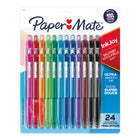 Papermate - Stylos à bille InkJoy™ 300 à pointe rétractable - 1,0 mm - couleurs variées - paquet de 24-Le système d'écriture InkJoy™ révolutionnaire vous permet une écriture sans effort