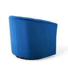 Modway - Prospect Performance Velvet Fauteuil pivotant - Marine-Aucune assemblée requise