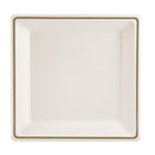 Eco Guardian – Assiettes carrées compostables, bordure imprimée, pour vente au détail, 9 po, paq./64  (EG-N-AQ13-L08G1)-Vaisselle chic compostable